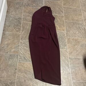 Lulu's Burgundy Halter Dress